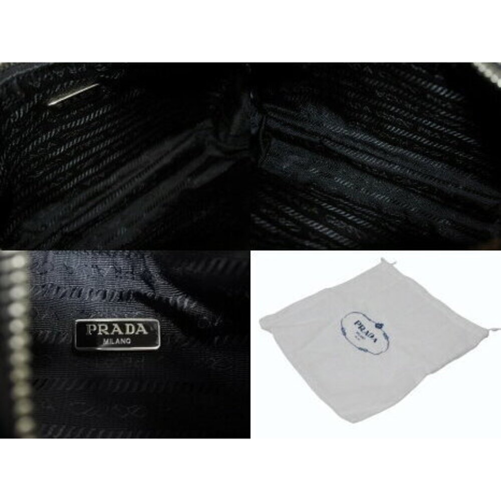 Prada Hobo one shoulder bag RE EDITION triangle logo black nylon - Picture 8 of 8